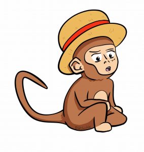 Monkey sticker from RedBubble store